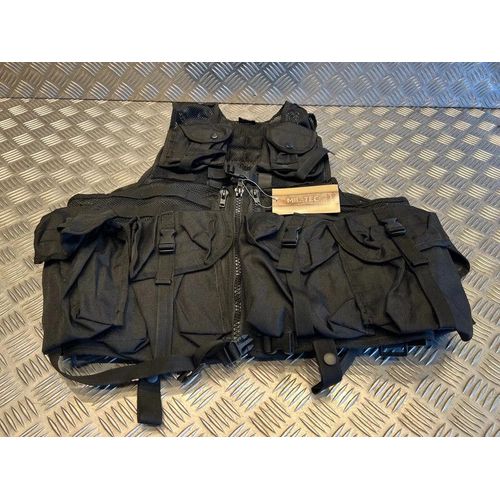 Gilet Tactique 8 Pockets Tactical Vest Modular System Mil-Tec - Cce Noir