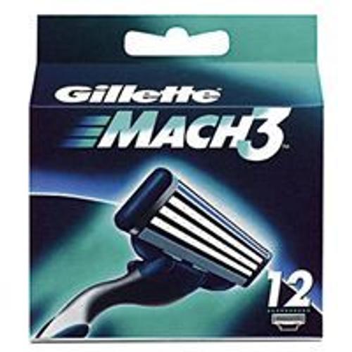 Gillette Mach3 Pack De 12 Lames