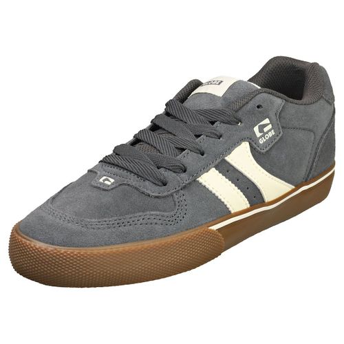 Chaussures Globe Encore 2 Pour Hommes - Baskets Skate En Daim, Gris Plomb - 43