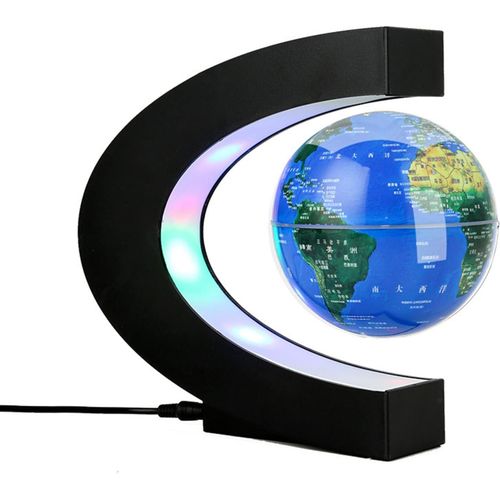 Globe Levitation Magntique, Cratif Globe Terrestre Lumineux, Flottant Magntique Levitation Globe Lamp Avec Lumires Led, Globe Terrestre Pour Education/Enseignement Dmo/Dcoration De Bureau