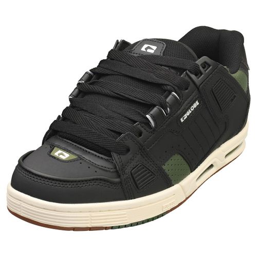Chaussures Globe Sabre Hommes - Baskets De Skate En Cuir Noir Et Beige - 43