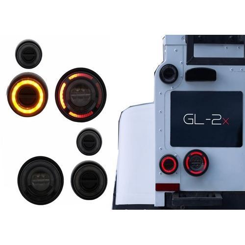 Glohh Gl-2x Feux Arrire Led Pour Land Rover Defender L316 90-2016 90 110 130 Fume