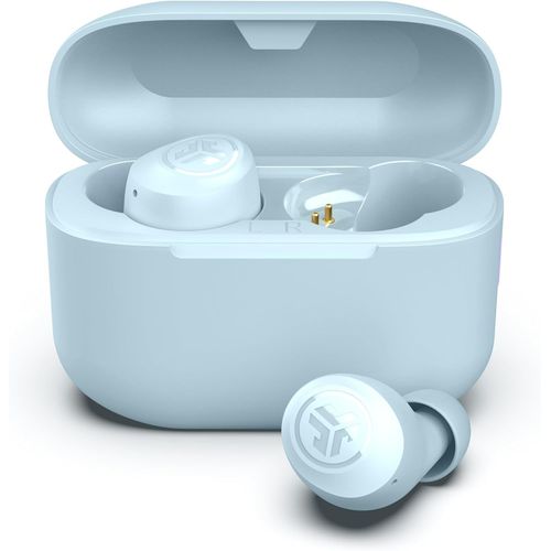 Go Air Pop+ Wireless Bluetooth Earphones \U2013 In-Ear Earphones With Microphone, 35+ Hours Of Battery Life, Earphone And Charging Box, Eq3 Custom Sound Earbud, App, Light Blue
