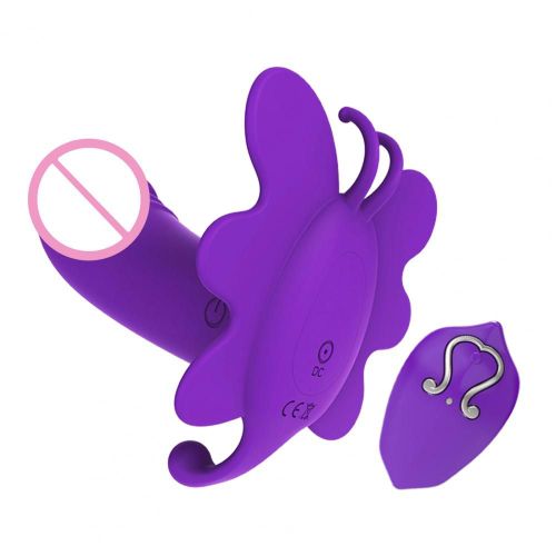 Godemich Vibrateur  Vibration Forte Pour Filles, Jouet Sexuel  Orgasme Continu, Stimulation Du Point G, Clitoris, Tlcommande, Culotte