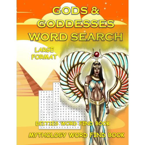 Gods And Goddesses Word Search; Deities Word Find Book: Mythology Word Find Book; Large Format   de Puzzlebrook  Format Broch 