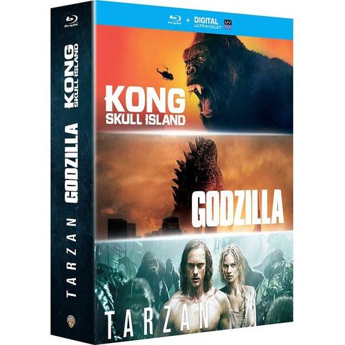 Kong : Skull Island + Godzilla + Tarzan - Blu-Ray + Copie Digitale