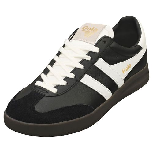 Gola Tenez-Vous Cyclone - Baskets En Cuir Femme - Noir Et Blanc - 37