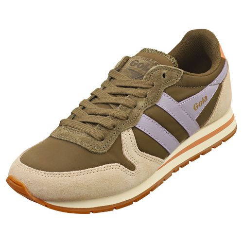 Gola Daytonas Chute Femme - Baskets Mode En Tissu & Sud, Khaki Bone Lavender - 41