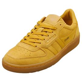 Gola Chaussures Femme HAWK Baskets en daim Jaune moutarde