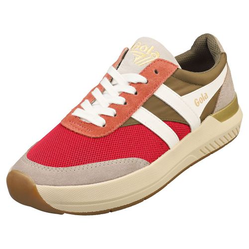 Gola Chaussures Raven Pour Femmes - Baskets Mode En Textile Et Sudine, Framboise Beige - 37