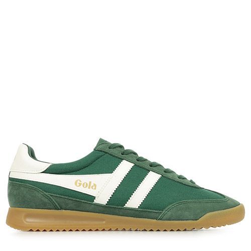 Gola Tornadoes Pour Hommes - Baskets Casual En Textile & Suede, Vert Et Blanc Cass - 45
