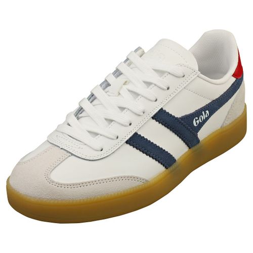 Gola Viper : Des Sneakers Femme En Cuir Blanc-Marine-Rouge - 40