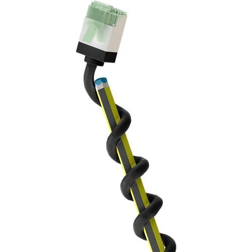 Goobay CAT 8.1 Cble Patch Ultra-Flexible, Slim, U/FTP 1m Noir Fiches extra-courtes (OFC) LSZH