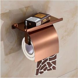 Goodzaz Porte-Papier Toilette Mural avec Etagère de Téléphone 304 Acier  Inoxydable Porte Rouleau Papier Toilette avec Plateforme de Rangement  derouleur Papier Toilette pour Salle de Bain,Rose Gold