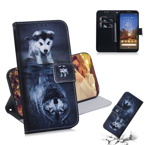 Google Pixel 3a Xl Coque, Saturcase Beau Pu Cuir Magntique Flip Portefeuille Support Porte-Carte Protecteur Housse tui Pour Google Pixel 3a Xl (Tx-10)