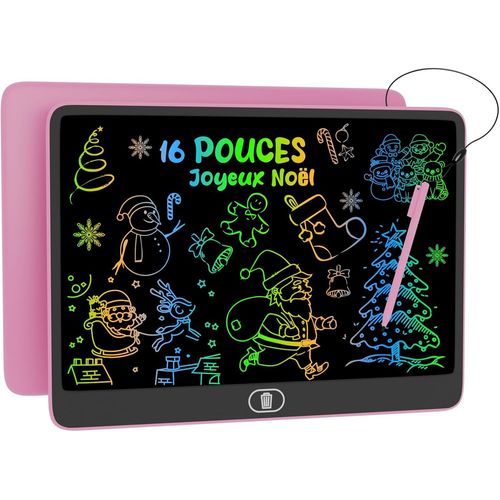 GOTHICANA BY EMP16 Pouces Lcd Tablette D'criture Color Ardoises De Gribouillage, [Plus Lumineuse] Enfants Tablettes Graphiques, Effaable & Rutilisables, Anniversaire, Educatif Cadeau Pour 2-7 Ans