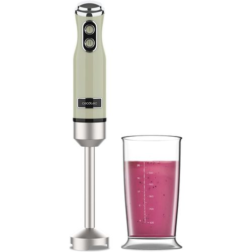 GOTHICANA BY EMPBlender Mixeur Power Retrogreen 1200Max. Puissance Maximale 1200 W, Technologie Crossblades, 4 Feuilles Revtues En Titane Noir, 2 Vitesses, 0,5 L De Capacit, Cloche Anti-claboussur