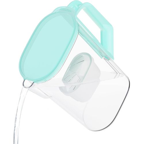 GOTHICANA BY EMPCarafe D'Eau Filtrante Pour Rfrigrateur 2,7L, Pichet Filtrante Avec Filtre A Eau Compatible Avec Brita Maxtra, Rduction Du Calcaire, Du Chlore \U2013 Menthe