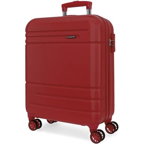 Gothicana By Empgalaxy Valise De Cabine Beige 40 X 55 X 20 Cm Rigide Abs Fermeture  Combinaison Latrale 37 L 3,08 Kg 4 Roues Doubles Bagage  Main, Rouge, 40 Cm X 55 Cm X 20 Cm 37l, Valise