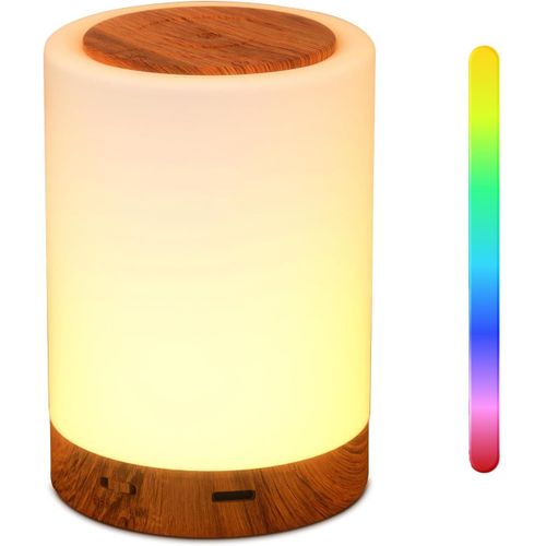 Gothicana By Emplampe De Chevet Tactile Veilleuse Led Lampe Nuit Sans Fil Avec 11 Couleurs Dgrades 4 Dimmables Lumire Fonction De Minuterie Rechargeable Portable Pour Chambre Et Salon Cadeau Enf