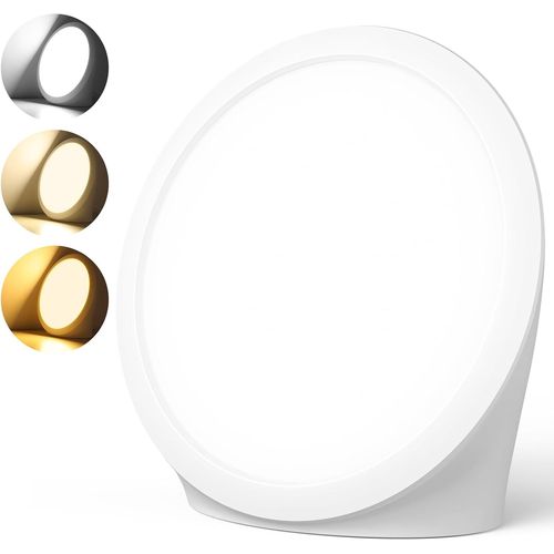 Gothicana By Emplampe De Luminothrapie, 10000 Lux Photothrapie Lampe De Jour Avec 3 Couleurs De Lumire, 6 Minuteurs, 5 Intensits Lumineuses Rglable, Lumire Solaire Sans Uv Fonction Pour Bureau