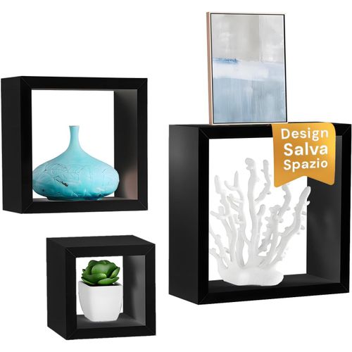 Gothicana By Emplot De 3 tagres Murales  Cube En Mdf  Dimensions Diffrentes 15 X 9/20 X 9/25 X 9 Cm  Design lgant Pour Un Mobilier Moderne  Idal Pour Les Livres, Les Plantes Et Les Dcorati