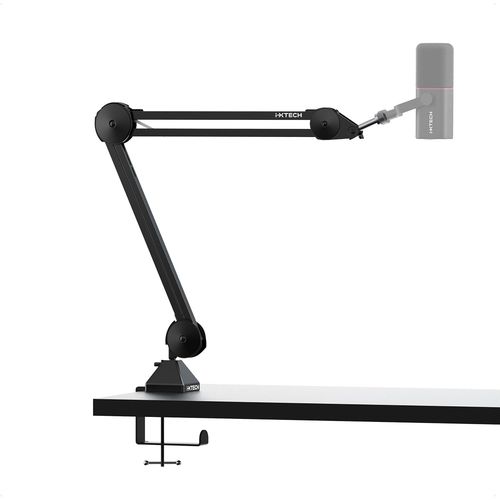 GOTHICANA BY EMPMicrophone Boom Arm Stand, Heavy Duty Adjustable Mic Stand With Cable Ties, Desk Mount Arm Stand For Gaming Streaming Podcasting (Medium).
