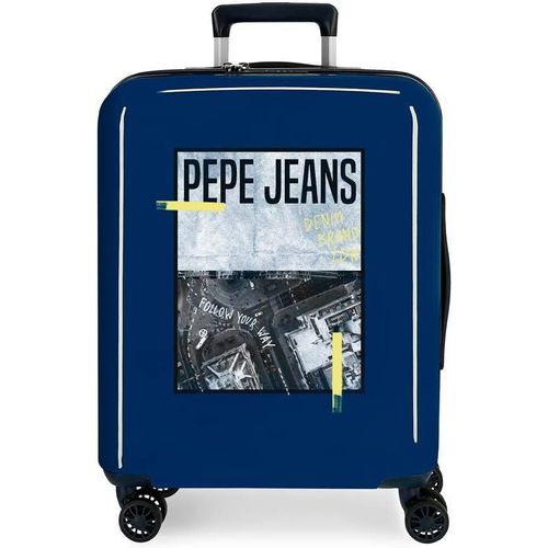 Gothicana By Empnolan Valise De Cabine Bleue 40 X 55 X 20 Cm Rigide Abs Fermeture Tsa Intgre 38,4 L 2 Kg 4 Roues Doubles Bagage  Main