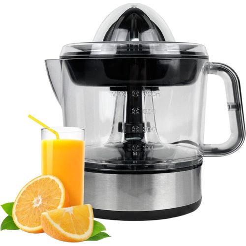 GOTHICANA BY EMPPresse-Agrumes lectrique Professionnel En Acier Inoxydable De 700 Ml - 2 Cnes Interchangeables, Double Direction De Rotation, Idal Pour Les Oranges Et Les Agrumes