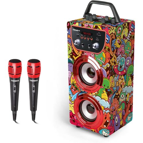 GOTHICANA BY EMPTrendix - Karaoke Enfant Enfant Golden Star | Enceinte Avec Micro Bluetooth | Enceinte Bluetooth Enfant | Karaok Enfant 2 Microphones | Enceinte Micro Enfant