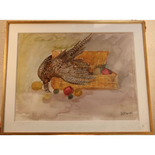 Gouache  Sous Verre