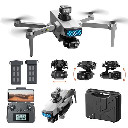 Gps Drone Avec Camra 4k,Quadricoptre Pliable Avec Gimbal  3 Axes,50 Minutes De Vol,249g,2 Batteries,Retour Auto,Obstacle Avoidance,Moteur Sans Balais,Pour Adultes Dbutants (K).[W64]