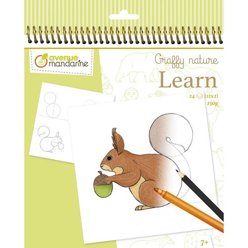 Graffy Learn Un Carnet De Dessin  Spirale, Apprendre  Dessiner -Thme Fort