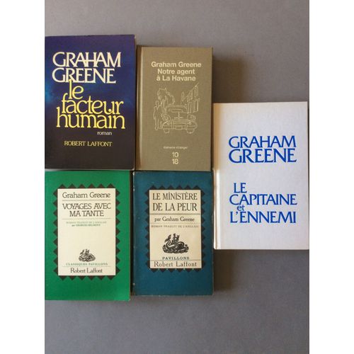 Graham Greene - Lot De 5 Livres   de Graham Greene 