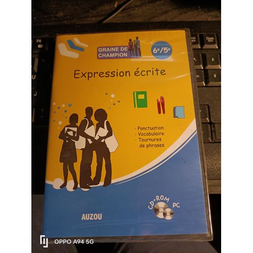 Graine De Champion : 3 Logiciels Auzou  6e/5e Anglais Activits crites Et Orales ,Leons Et Exercices Dialogues +Les 7 nigmes De K'Stt Jeux Mathmatiques Aventure Logique +Expression crite 6e/5e