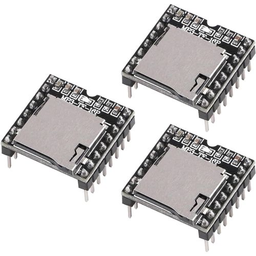 GRAINES CREATIVES BY PWMini Mp3 Dfplayer Module 3 Pices Mini Mp3 Player Mini Lecteur Dfplayer Mp3 Cartes De Dveloppement Avec Tf Card Compatible Avec Arduino