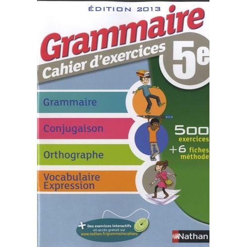 Grammaire Cahier D'exercices 5e   de Cazenove Ccile de  Format Broch 