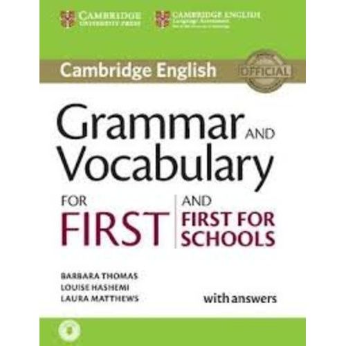 Grammar And Vocabulary For First And First For Schools Book With Answers And Audio    Format Broch 