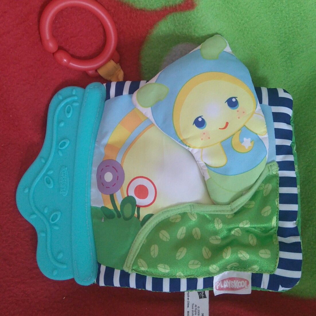 Grand Livre Tissu Bebe Lucioles Avec Accroche Poussette Grelot Miroir Playskool Rakuten