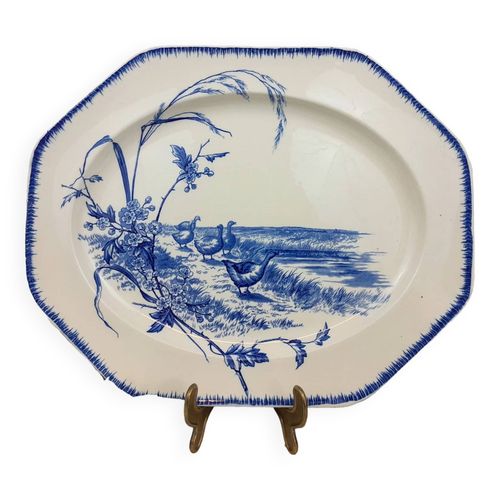 Grand Plat Octogonal Bwm Varit Bleu