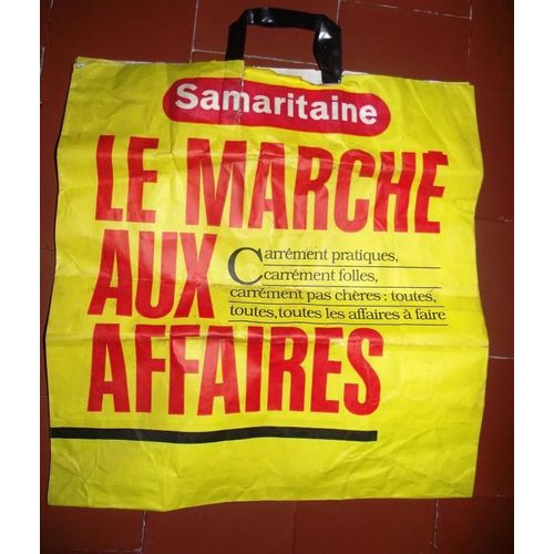Grand Sac En Papier Samaritaine Le March Aux Affaires 45x40cm.