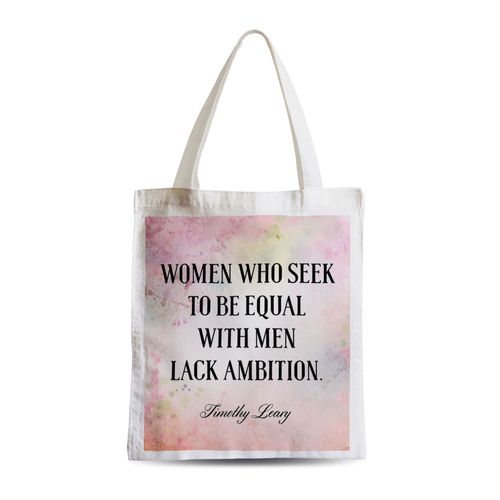 Grand Sac Shopping Plage Etudiant Timothy Leary Women Ambition Citation Inspirante Motivation