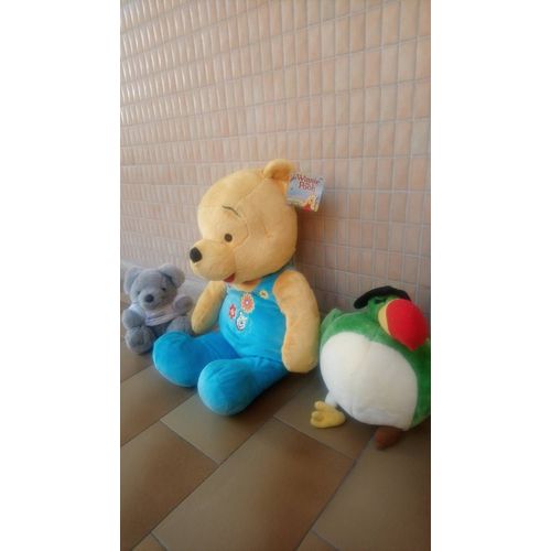 Grand Winnie The Pooh Dysney, Perroquet Pirate, Et Souris Grise