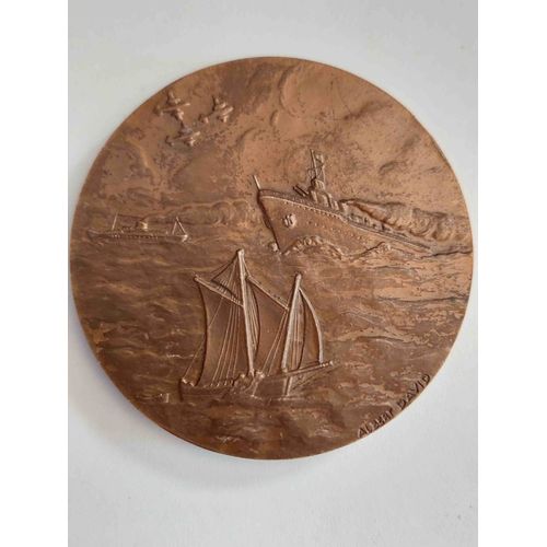 Grande Medaille Associative : Fammac Unis Comme A Bord / A.Anselme / Federation Des Associations Des Marins Et Anciens Combattants 15-12-1990 / Bateau Et Voilier