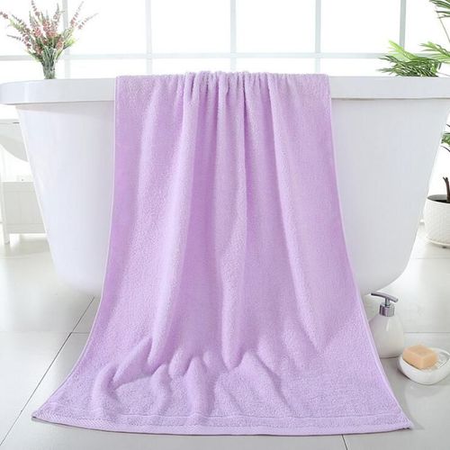 Grande Serviette De Bain Super Douce,Coton,Lavable En Machine,Super Absorbante,Luxueuse,140 Cm X 70 Cm - Type Bright Purple