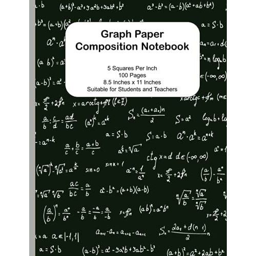 Graph Paper Composition Notebook: Contemporary Designed Graph/Grid Paper (5 Inches Per Inch) Notebook Which Is Ideal For Any Students Of Math, Science, Engineering, Statistics, Computing, Etc   de devlin, keith  Format Broch 