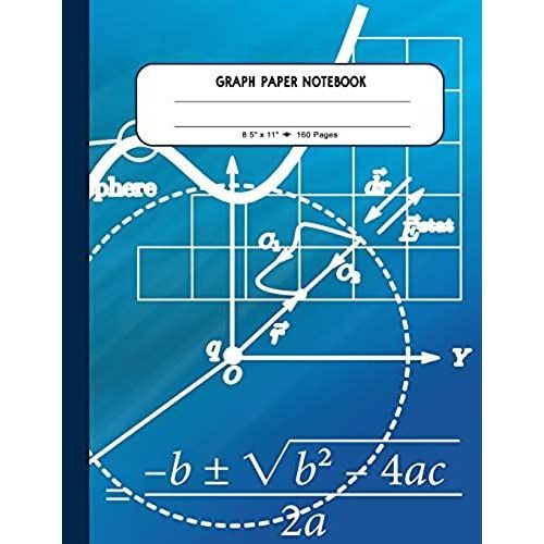 Graph Paper Notebook: Large Blank Math Composition Book 8.5x11 - 160 Pages 5x5 Grid Quad Ruled - 5 Squares Per Inch - Geometry Pattern Journ   de Styles Composition Notebooks  Format Broch 