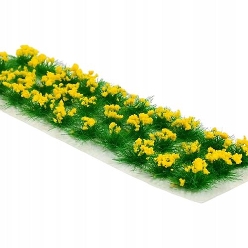 Grappe De Fleurs, Touffes D'herbe, Paysage Statique, Modle De Touffe, Terrain Jaune