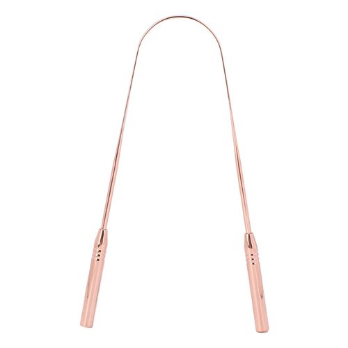 Gratte-Langue En Metal Pour Soins Bucco-Dentaires, Traitement De La Mauvaise Haleine, Hygiene Bucco-Dentaire, Entretien, Nettoyeur De Langue, Or Rose