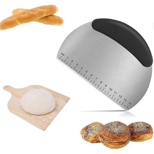 Gratteur en acier inoxydable avec chelle multi-usage coupe de pte grattoir pour couper la pte  pain meilleur cadeau